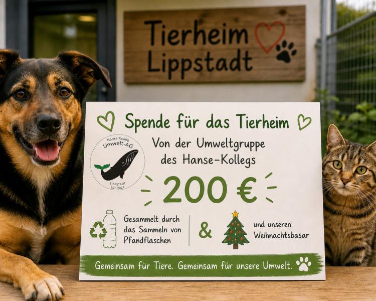 Spendenscheck