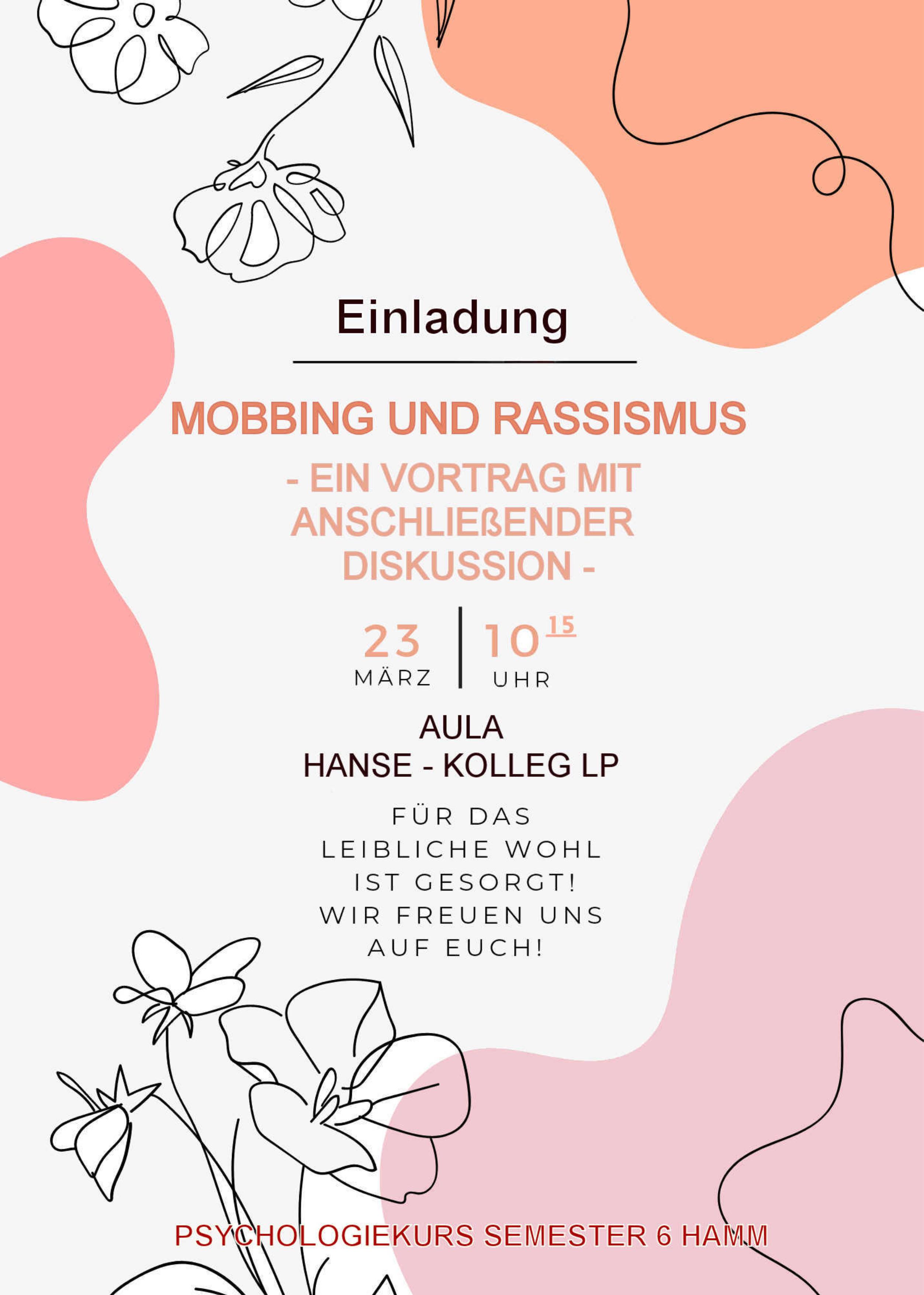 Vortrag Mobbing & Rassismus am Hanse-Kolleg